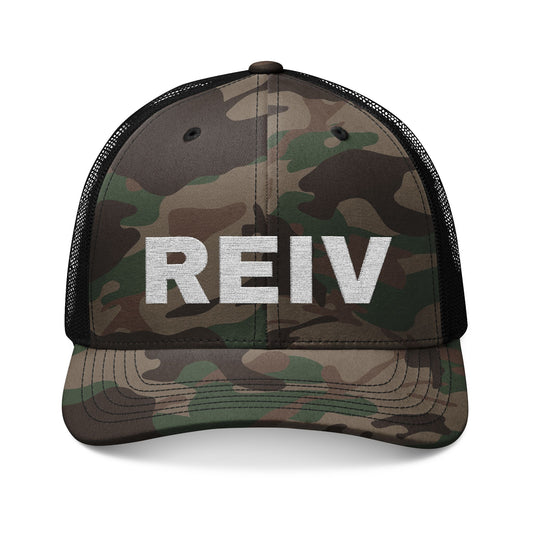 REIV CAMO TRUCKER CAP (EMBROIDERED)